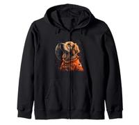 Funny Golden Retriever Lovers Dog Astronaut In The Space Zip Hoodie
