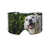 Funny Golden Retriever Printed, Full Eye Covers Light Blocking Eye Mask Sleep Eye and Ear Muffs