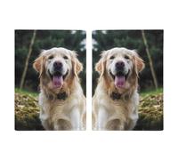 Funny Golden Retriever Printed Passport Cover Case Passport Holder For Travel Passport Cards Protector Travel Covers Wallet Case RFID Blocking Leather Card Case for Women Men, Funny Golden Retriever,