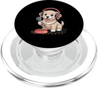 Funny Golden Retriever Puppy Singing Comical Dog PopSockets PopGrip for MagSafe