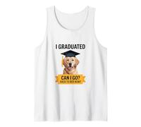 Funny Goldie Graduation Graduated Go Bed Sleepy Tired Tank Top