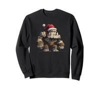 Funny Golem Look in Santa Claus Style Sweatshirt