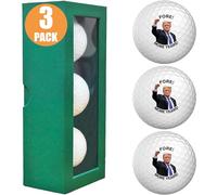 Funny Golf Ball with Giftbox, Golf Gifts for Men, Dad, 3 Pack Novelty Golfballs, 47th President Supporters, Gag Gift for Christmas, Retirement for Husband, Golfers