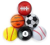 Funny Golf Balls, 6-Pack Colored Golf Balls - Fun Golf Gifts for All Golfers, Novelty for Kids & Dads, Cool Golf Accessories for Men Gift