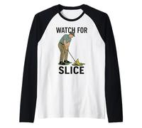 Funny Golf Banana Skin Peel Golf Slice Ball Joke Golfer Raglan Baseball Tee