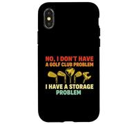 Funny Golf Club Golfer Sports Course Swing Storage Problem Case for iPhone X/XS