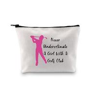 Funny Golf Cosmetic Bag - Lady Golfer Toiletry Bag & Survival Kit Gift