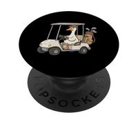 Funny Golf Duck Driving Cart Golf Lover Hobby Golfing Lover PopSockets Adhesive PopGrip