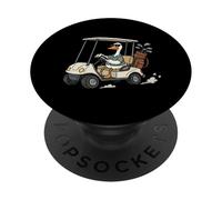 Funny Golf Duck Driving Cart Golf Lover Hobby Golfing Lover PopSockets Adhesive PopGrip