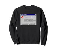 Funny Golf Fatal Slice Swing exe Error Retro Computer Golfer Sweatshirt
