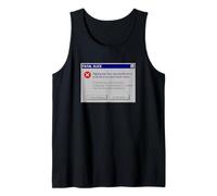 Funny Golf Fatal Slice Swing exe Error Retro Computer Golfer Tank Top