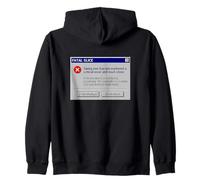 Funny Golf Fatal Slice Swing exe Error Retro Computer Golfer Zip Hoodie