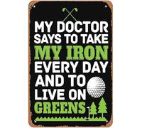 Funny Golf Golfing Dad Fathers Day Golf Gifts for Men Sport Gifts for Dad Sports Humor Fitness Men Tee Golf Game Metal Signs Vintage Man Cave Kitchen Garden Bar Bathroom Yard Gift 8x12inch