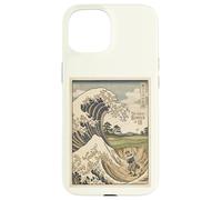 Funny Golf Great Wave Great Bunker of 18 Japanese Woodblock Case for iPhone 15