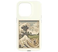 Funny Golf Great Wave Great Bunker of 18 Japanese Woodblock Case for iPhone 15 Pro