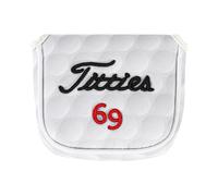 Funny Golf Head Covers - Barrel Style Driver Headcover, Fairway Wood 3 Wood and Hybrid, Putter Covers for Blade and Mallet with 3D Raised Embroidery - Unique Golf Gift & Accessories (Mallet)