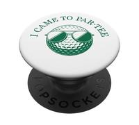 Funny Golf I Came To Par-Tee Golf Ball Golfer Golfing Green PopSockets Adhesive PopGrip