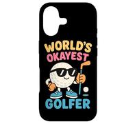 Funny Golf Lover World's Okayest Golfer Design Case for iPhone 17