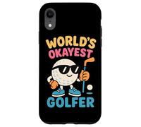 Funny Golf Lover World's Okayest Golfer Design Case for iPhone XR