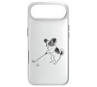 Funny Golf Papillon Japanese Ink Style Dog Case for iPhone Air