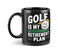 Funny Golf Playing Retired mug,golf is my retirement plan,Coffee Mug, Golf Retirement Gift, Retirement Gifts for Men, 11oz Coffee Cup, Novlety Mug (White)