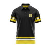 Funny Golf Polo Men Shirts - Short Sleeve UPF Quick Dry Fit Performance Moisture Wicking Stretch Crazy Summer Casual Tropical, Gilmore 18, Medium