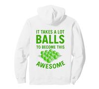 Funny Golf Pun It Takes A Lot Of Balls To Be Awesome Golfer Pullover Hoodie