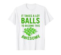 Funny Golf Pun It Takes A Lot of Balls to Be Awesome Golfer T-Shirt