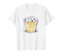 Funny Golf Pun It Takes a lot of Balls Value Graphic T-Shirt, Men, White, S