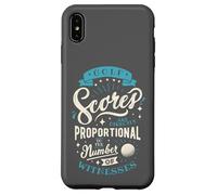 Funny Golf Scores Witnesses Golfer Humor Design Case for iPhone XS Max