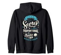Funny Golf Scores Witnesses Golfer Humor Design Zip Hoodie