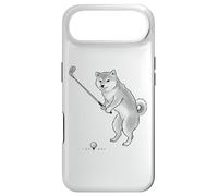 Funny Golf Shiba Inu Japanese Ink Style Dog Case for iPhone Air
