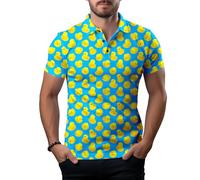 Funny Golf Shirts for Men,Mens Hawaiian Shirts Short Sleeve Novelty Crazy Golf Shirts, Ducks, Large