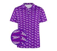 Funny Golf Shirts for Men Performance Golf Polo Shirts Short Sleeve Dry Fit 4-Way Stretch Golf Shirts for Men UPF 40+, Funny, Medium