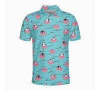 Funny Golf Shirts Skull Hawaiian Polo Shirts for Men, Crazy Golf Shirts for Men Golf Gifts Hawaiian Skull Golf Shirts