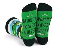 Funny Golf Socks, Golf Gifts for Men Golfers, Fun Crazy Cotton Crew Socks, Novelty Golfer Socks Golf Presents for Men Grandpa Husband Friends Fathers Day Christmas Stocking Fillers Birthday
