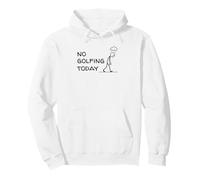 Funny Golfer No Golfing Today Sad Stick Figure Golf Pullover Hoodie