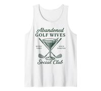 Funny Golfer Wife Abandoned Golf Wives Social Club for Women Tank Top