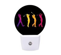 Funny Golfers Funny LED Night Lights Plug Into Wall Smart Lighting for Hallways Kitchen Bedroom