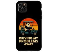 Funny Golfing Panda Graphic - Driving My Problems Away Case for iPhone 11 Pro Max