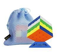 Funny Goo MoYu MFJS Mofang jiaoshi Cubing Classroom 2020 RS4M 4 M 4x4 RS 4M Magic Puzzle Cube MF4 RS 4 M 4 layer cube Stickerless, with MoYu logo bag and stand
