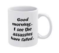 Funny Good Morning I See You Survived The Night Coffee Mug - Novelty Rude Humor Gift for Dad