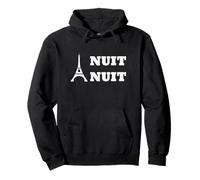 Funny Goodnight Night In French Nuit Nuit Pullover Hoodie