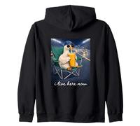 Funny Goose Car Race I Live Here Now Zip Hoodie