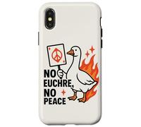 Funny Goose Euchre No Euchre No Peace No Cards Then Chaos Case for iPhone X/XS