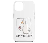 Funny Goose Got too Silly behind bars Goose Toddlers Kids Case for iPhone 13