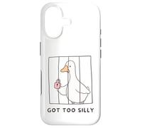 Funny Goose Got too Silly behind bars Goose Toddlers Kids Case for iPhone 17