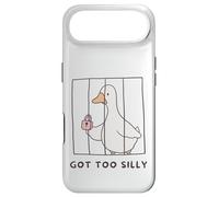 Funny Goose Got too Silly behind bars Goose Toddlers Kids Case for iPhone Air