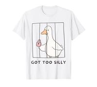 Funny Goose Got Too Silly Behind Bars Goose Toddlers Kids T-Shirt