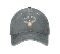 Funny Goose Hat Silly Goose Hat Men Dad Hats Cute Caps, Gray, One size
